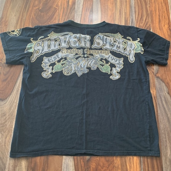 Y2K Styled Silver Star Tshirt - Picture 3 of 4